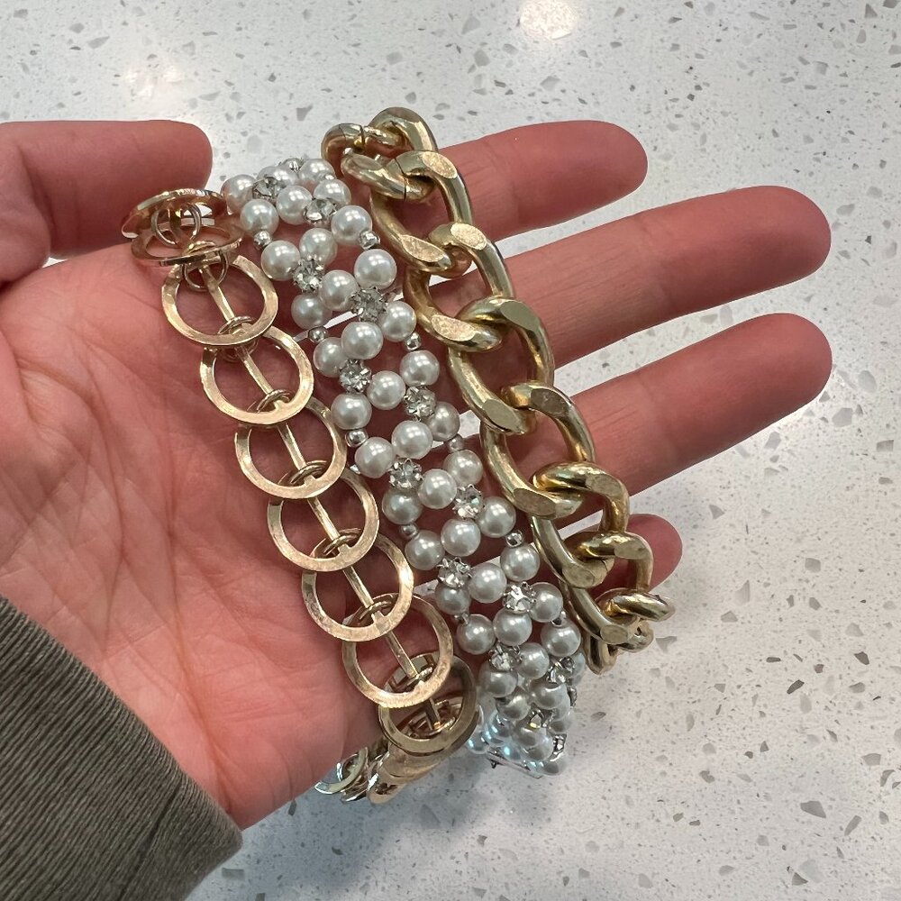 Set of 3 choker necklaces